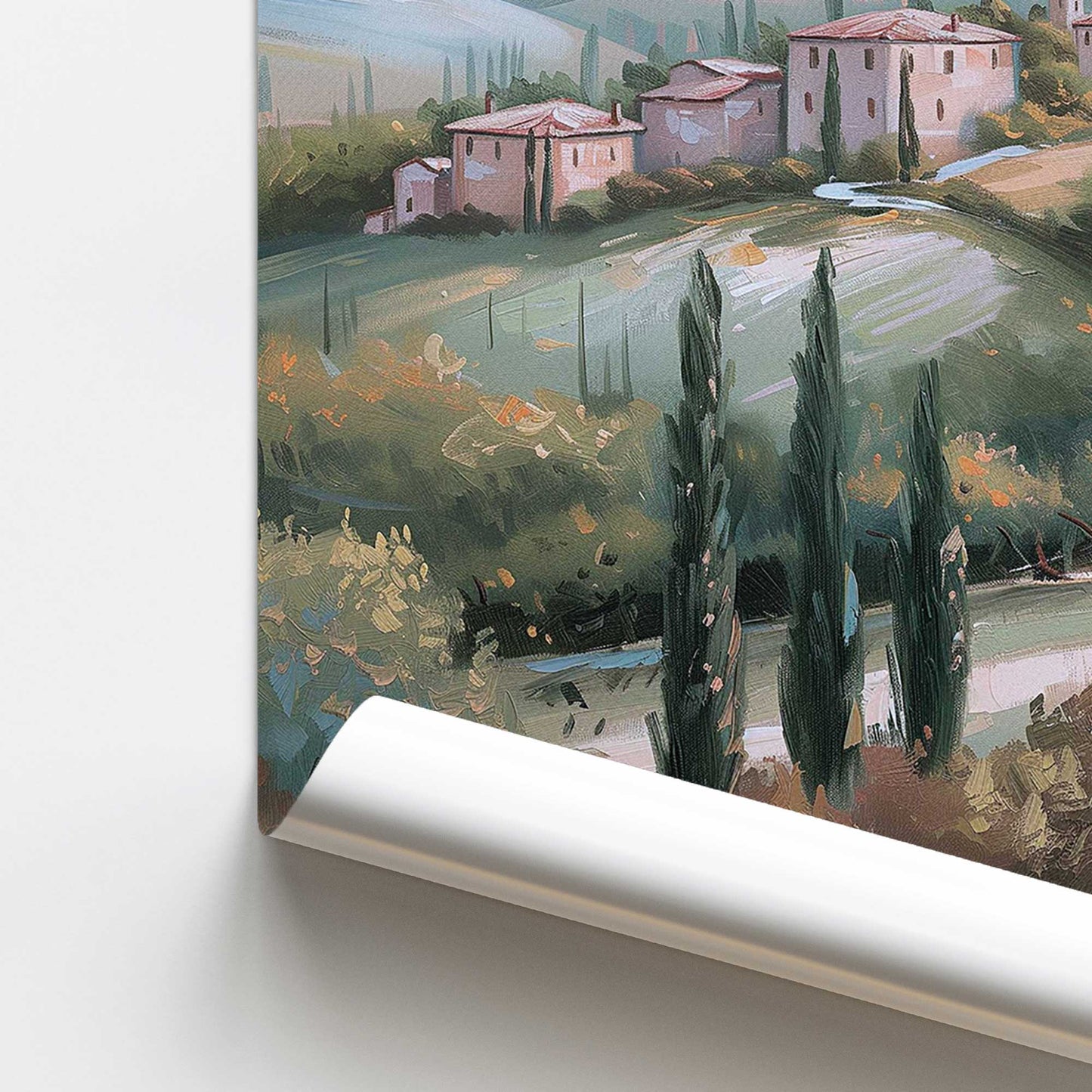 Dusk's Glow in Tuscany v1 Promotional Rolled Print