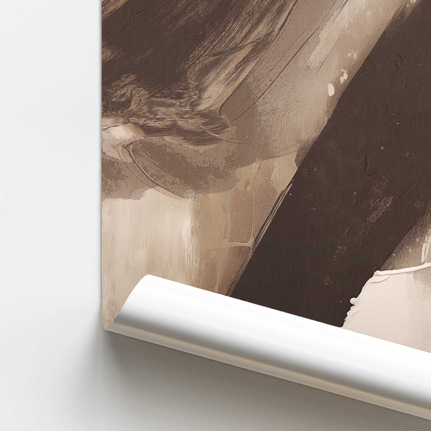 Abstract Sienna Swirl II Promotional Rolled Print