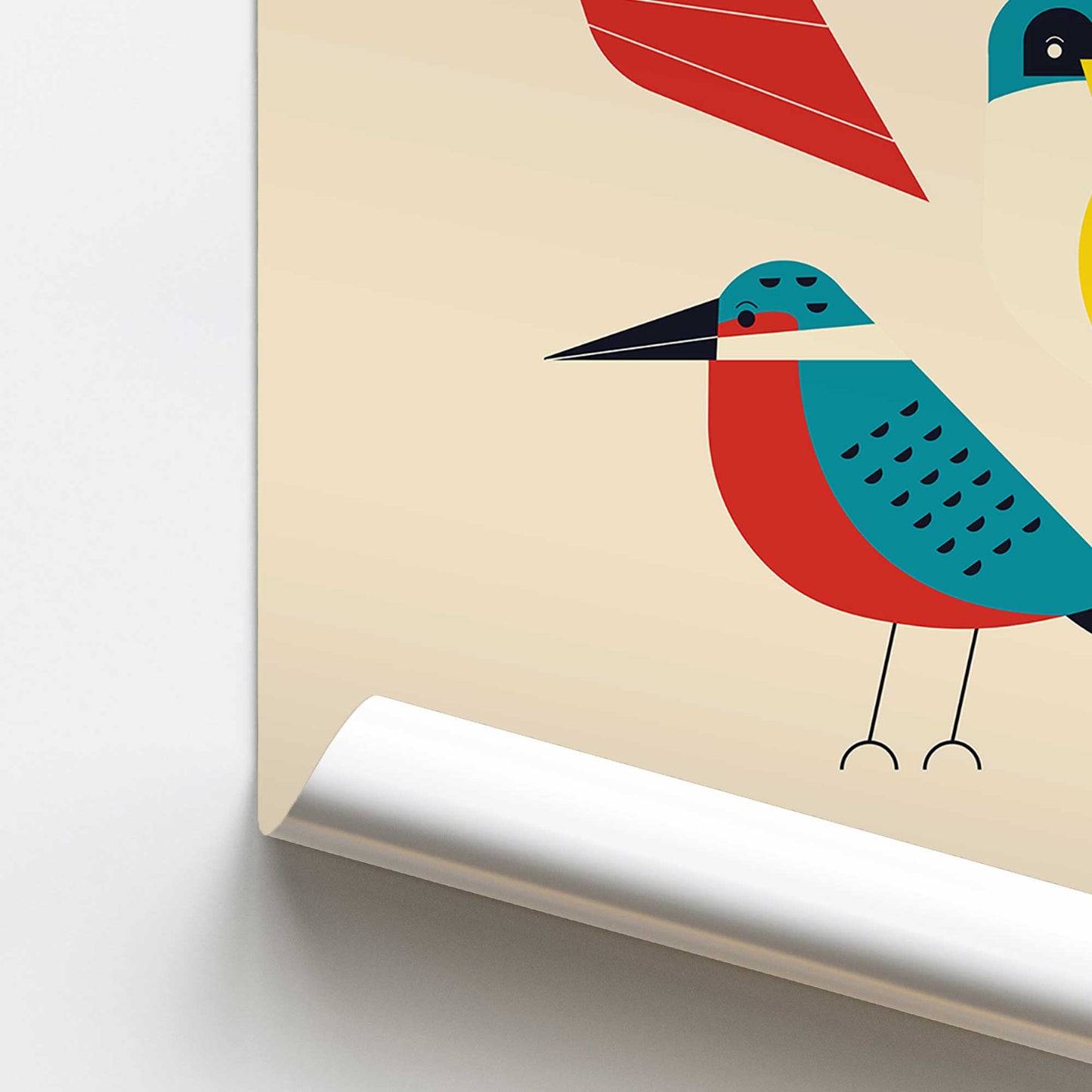 Bauhaus Birds of 1919 Promotional Rolled Print