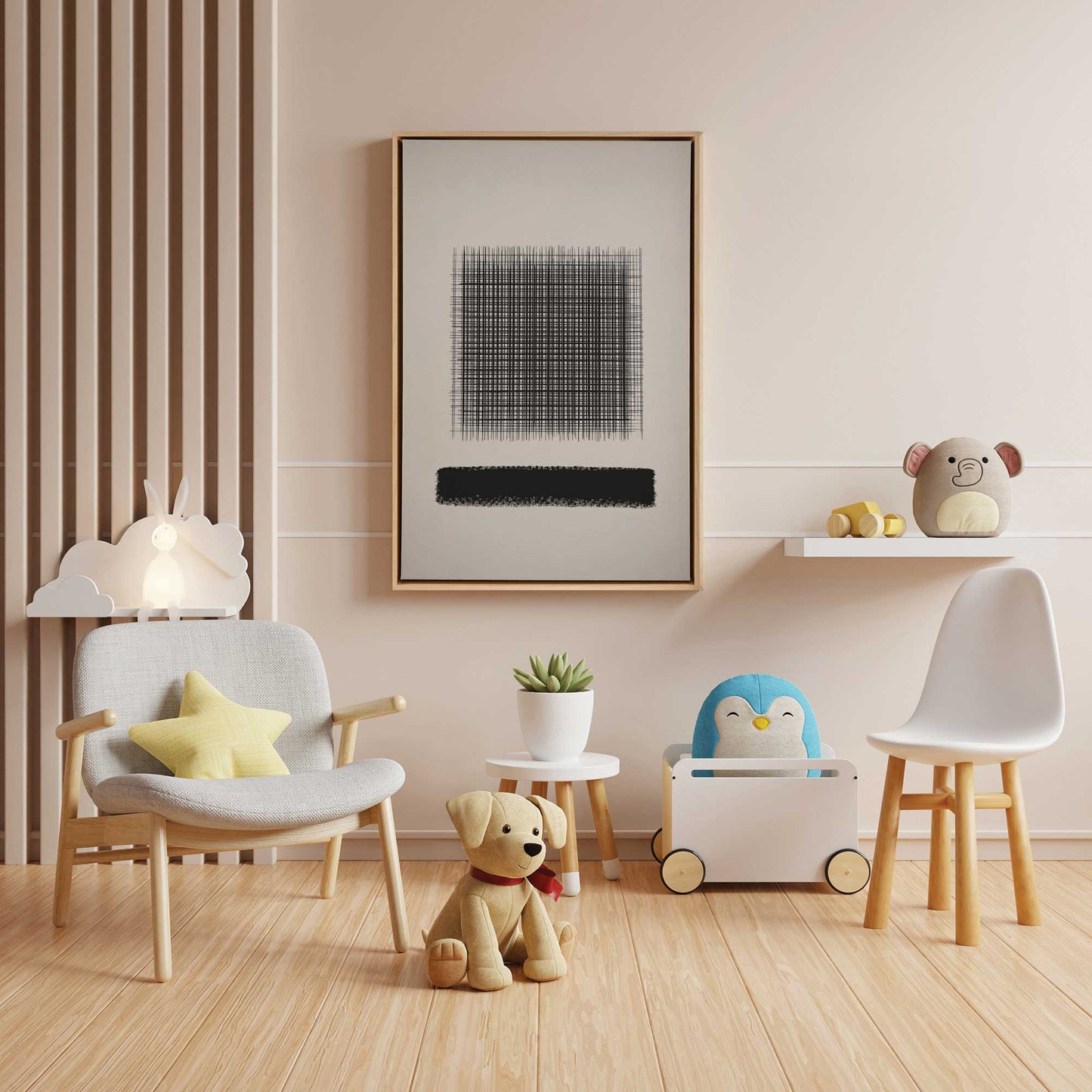 Picture of art in a room