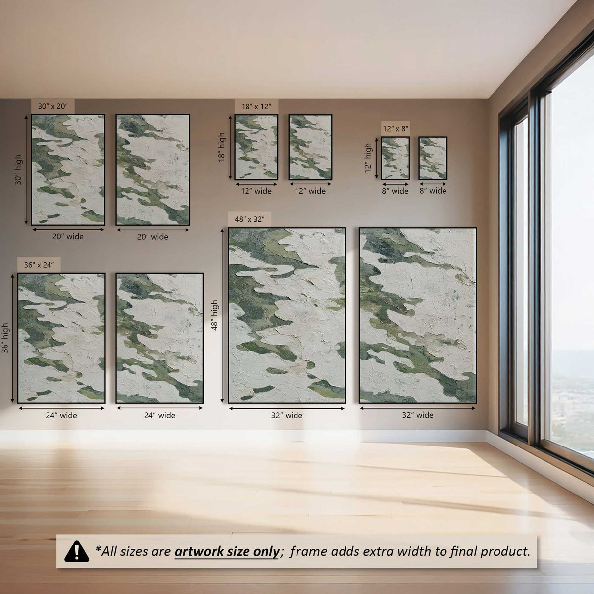 Limestone Passage, Set of 2 Prints on Canvas