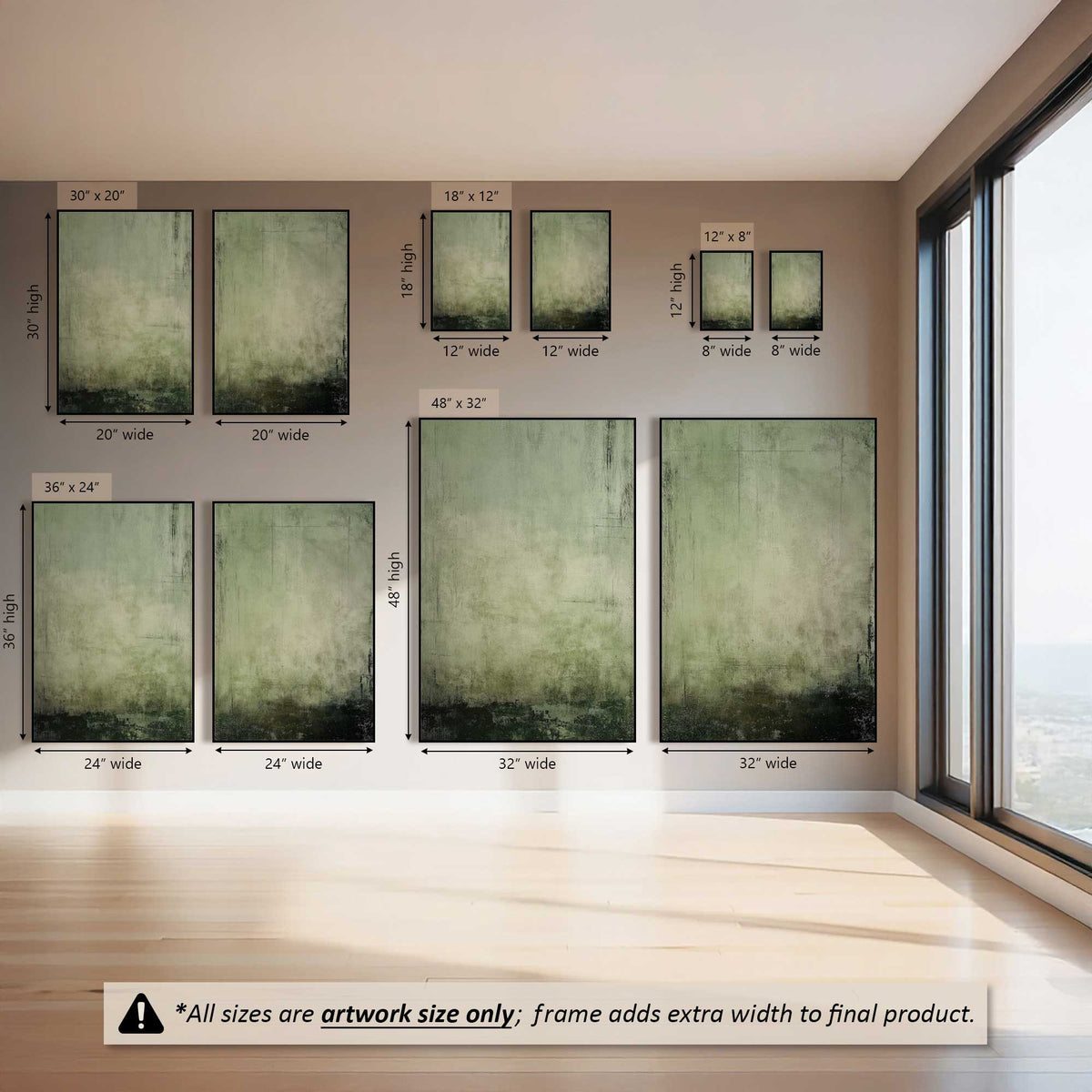 Mossy Hush, Set of 2 Prints on Canvas