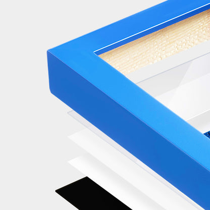 Seaport Blue Narrow Width Wall Frame