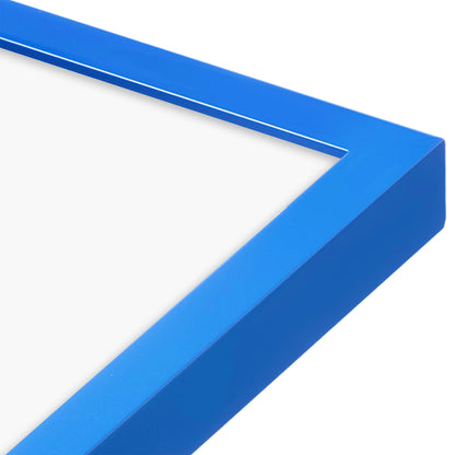 Seaport Blue Narrow Width Wall Frame