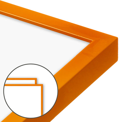 Orange Marmalade Narrow Width Wall Frame, Set of 2