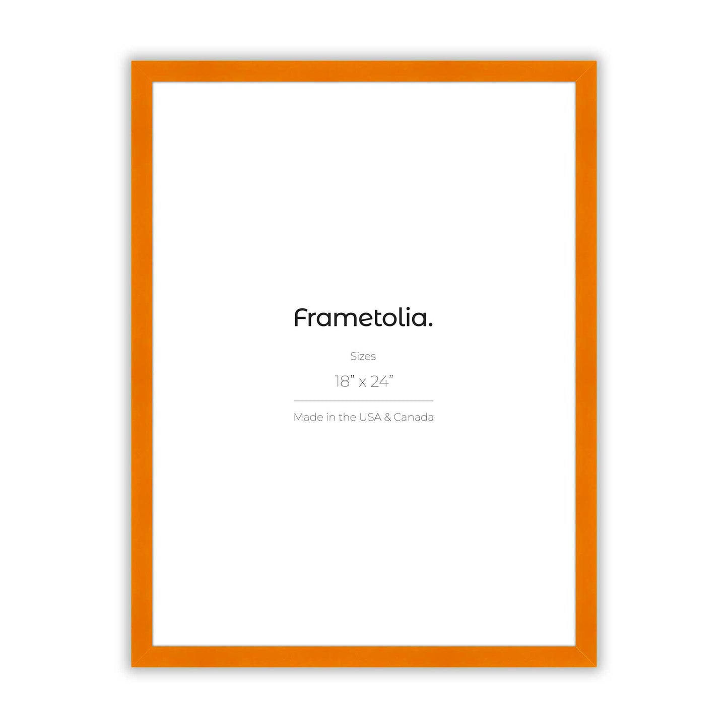 Orange Marmalade Narrow Width Wall Frame