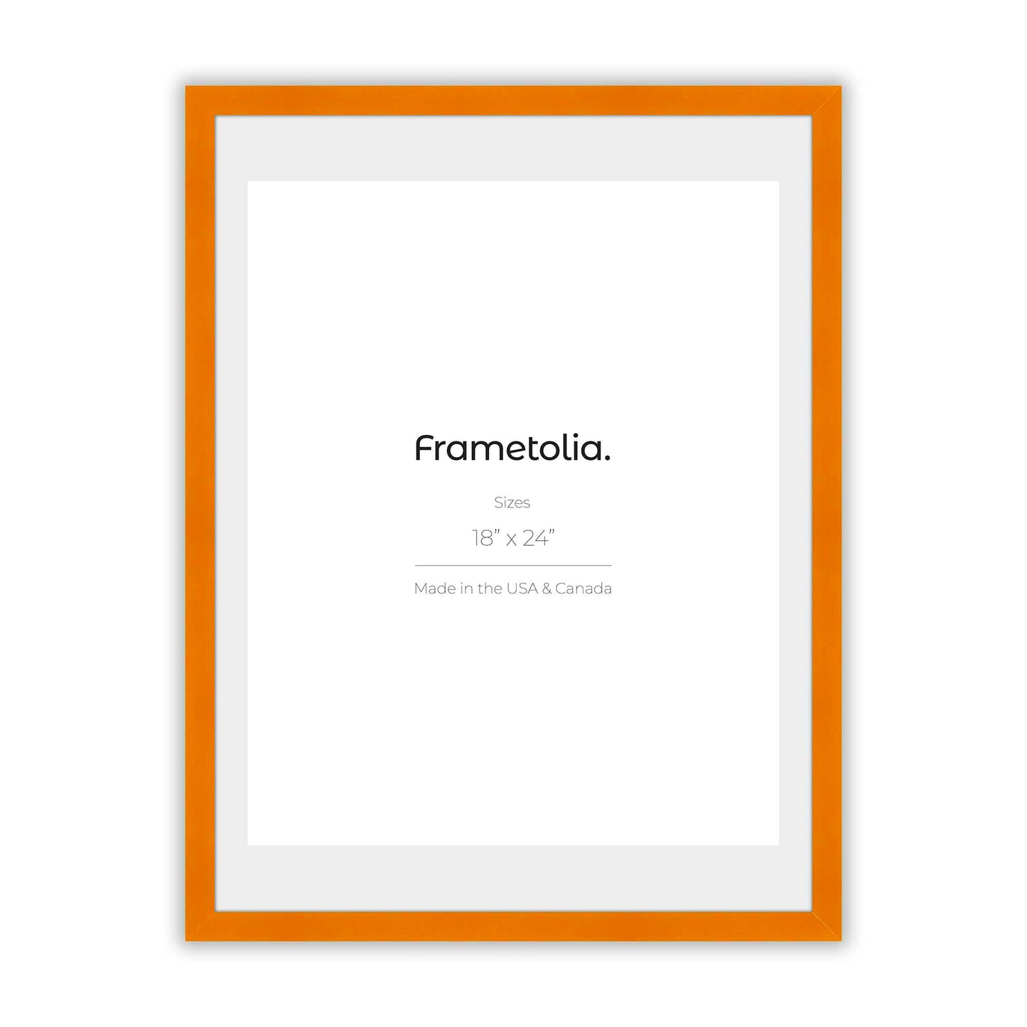 Orange Marmalade Narrow Width Wall Frame