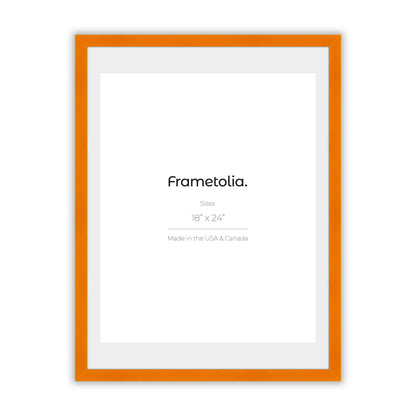 Orange Marmalade Narrow Width Wall Frame