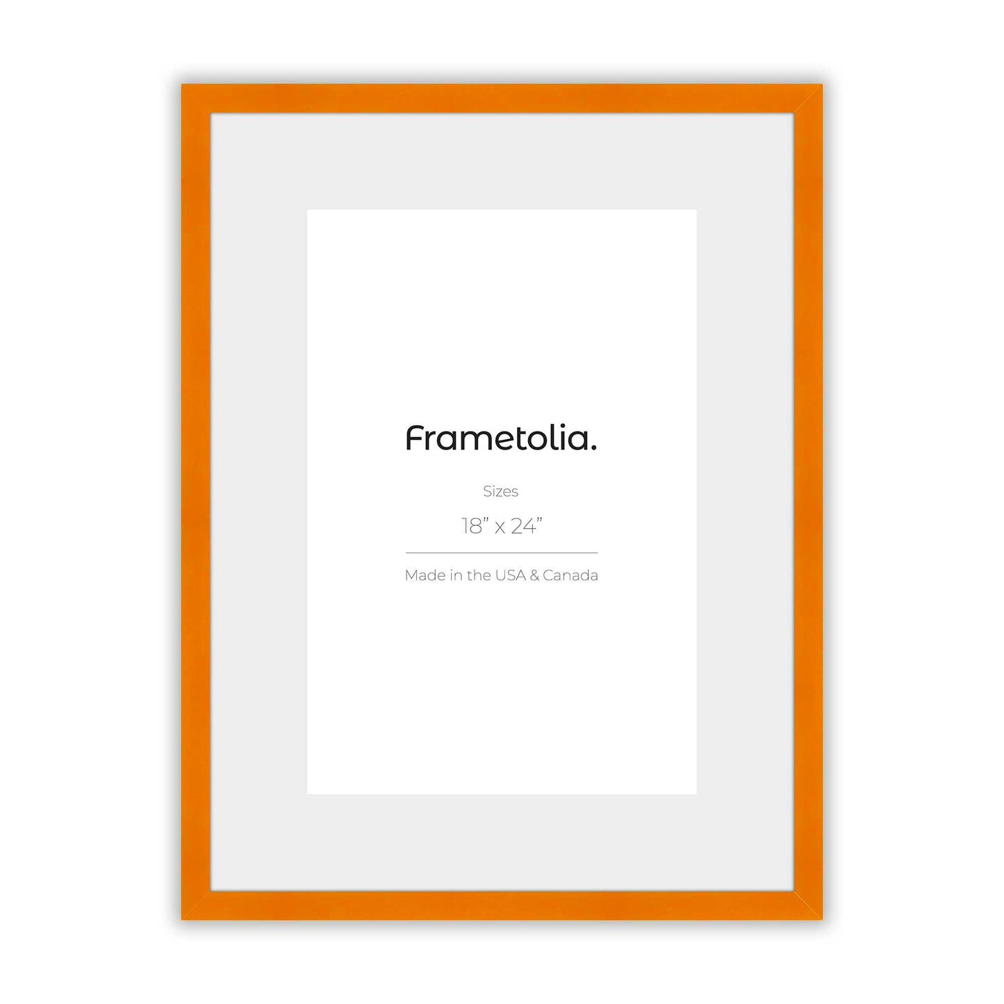 Orange Marmalade Narrow Width Wall Frame