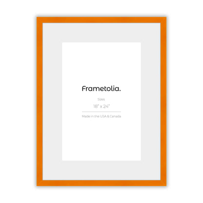Orange Marmalade Narrow Width Wall Frame