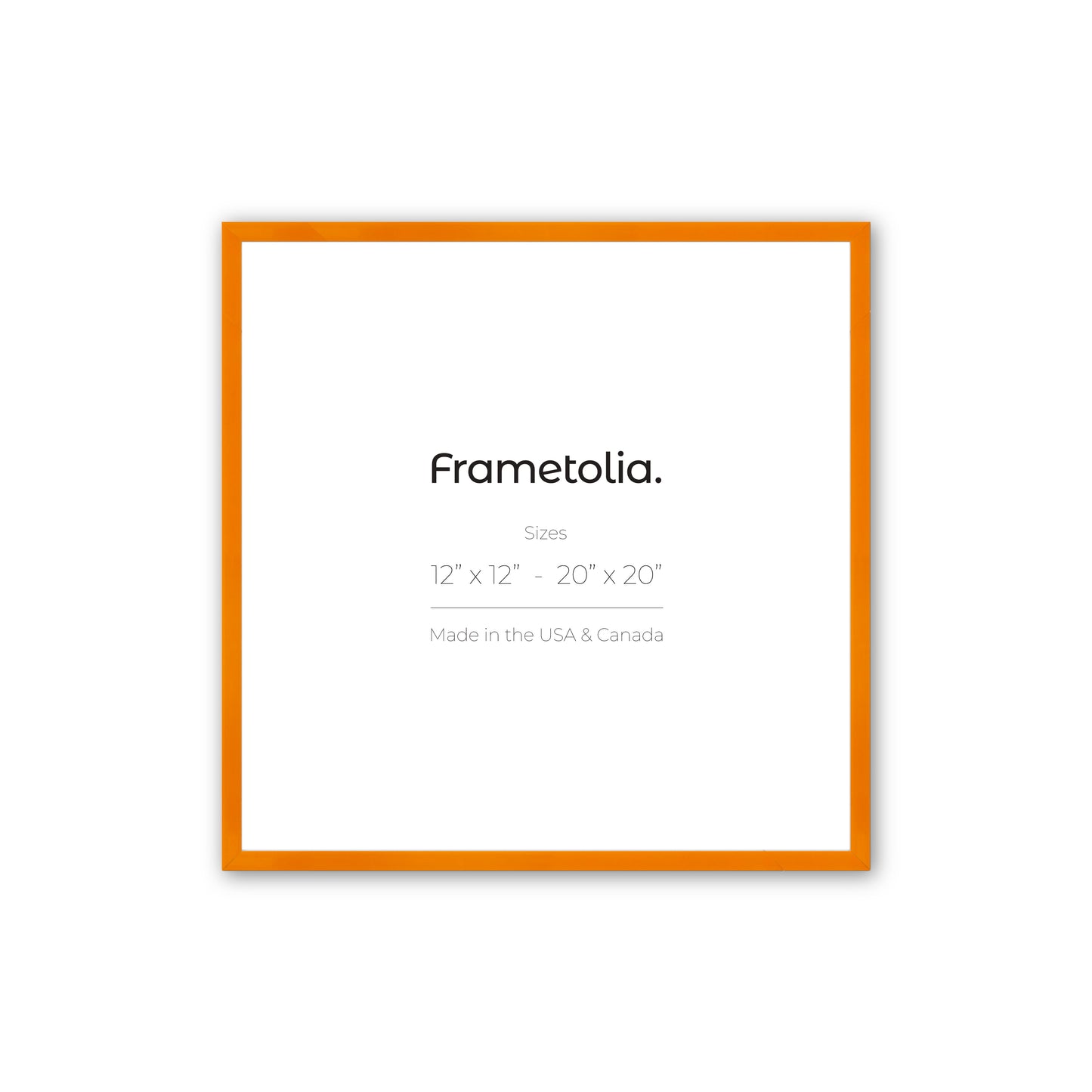 Orange Marmalade Narrow Width Wall Frame