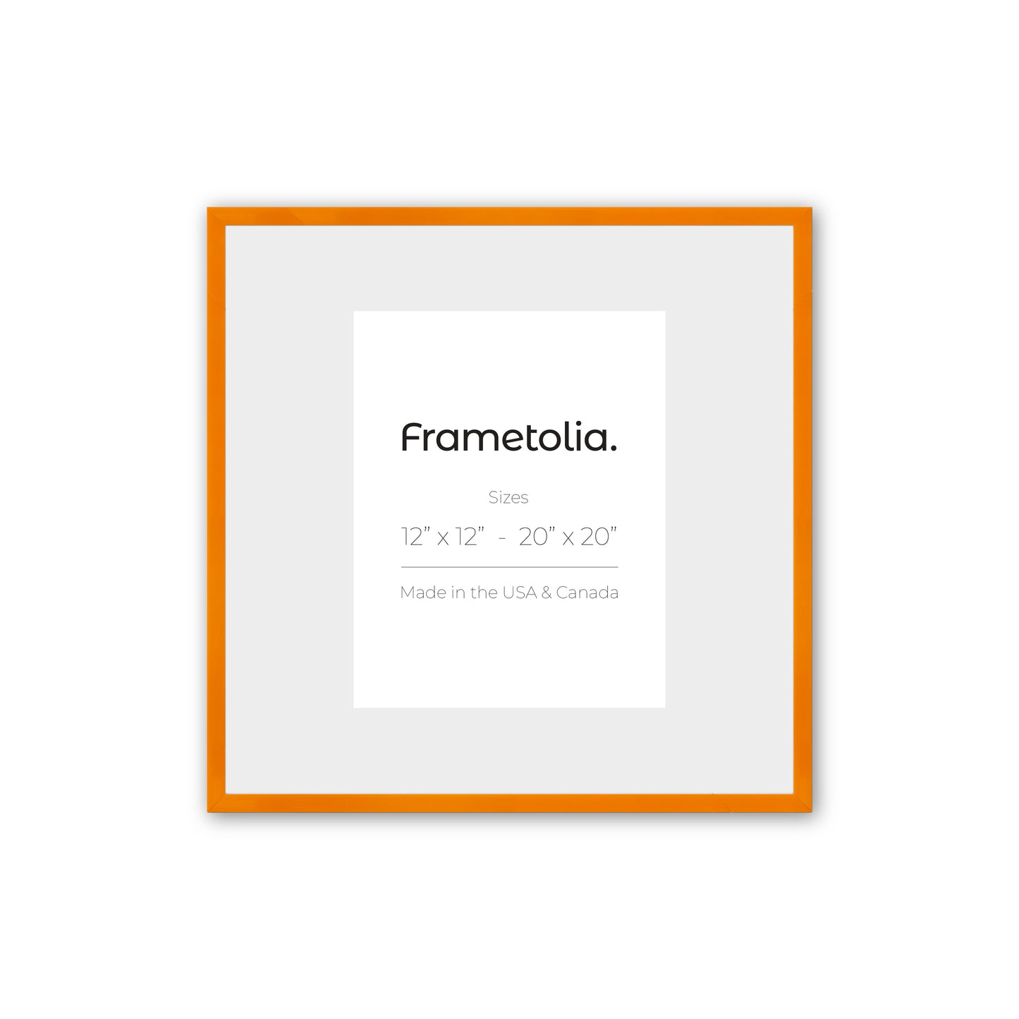 Orange Marmalade Narrow Width Wall Frame