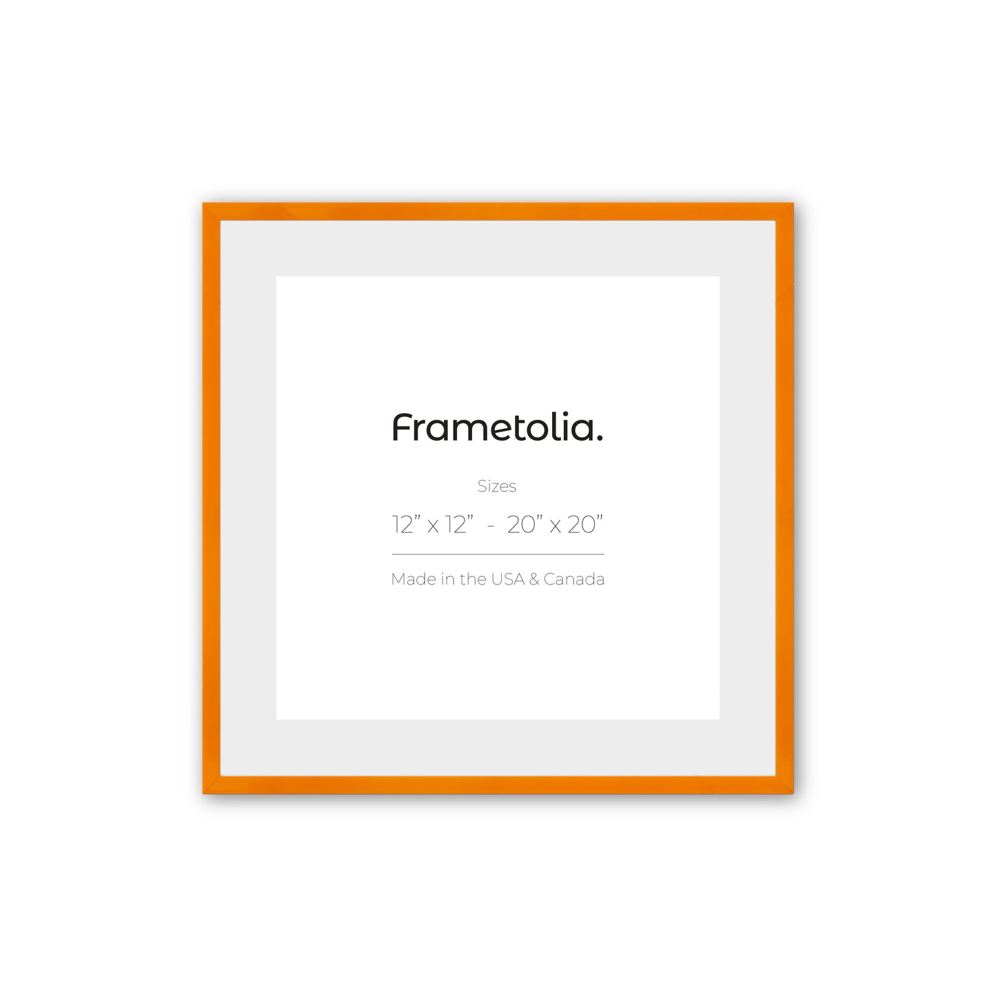 Orange Marmalade Narrow Width Wall Frame