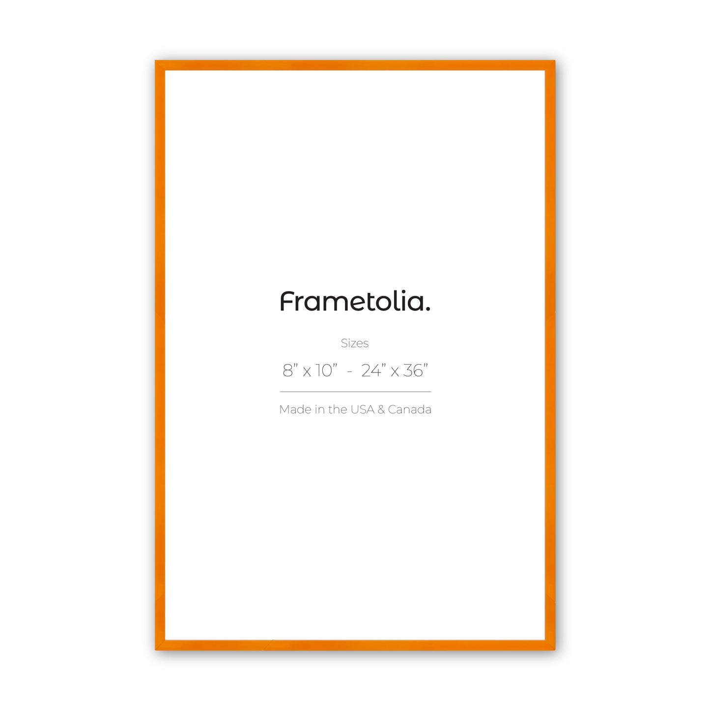 Orange Marmalade Narrow Width Wall Frame