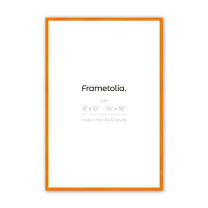 Orange Marmalade Narrow Width Wall Frame