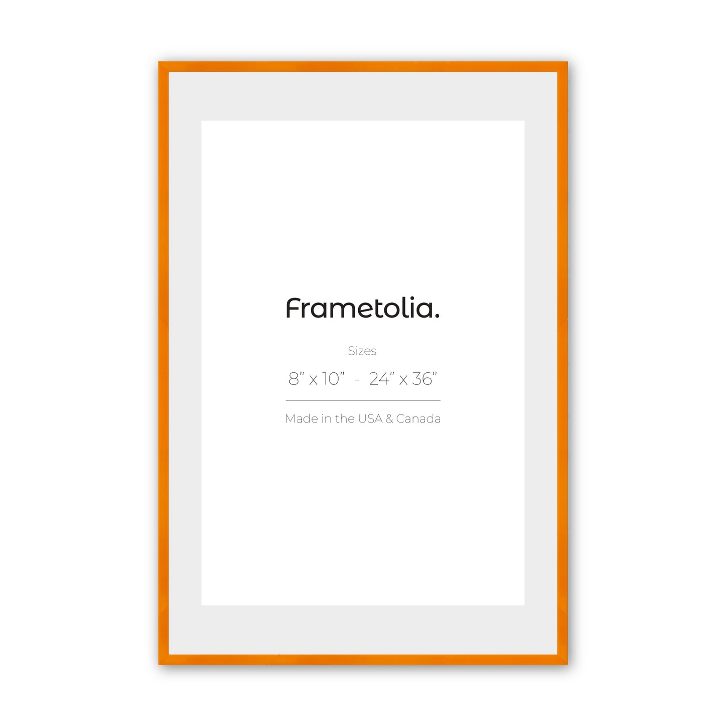 Orange Marmalade Narrow Width Wall Frame