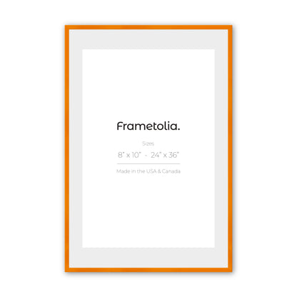 Orange Marmalade Narrow Width Wall Frame