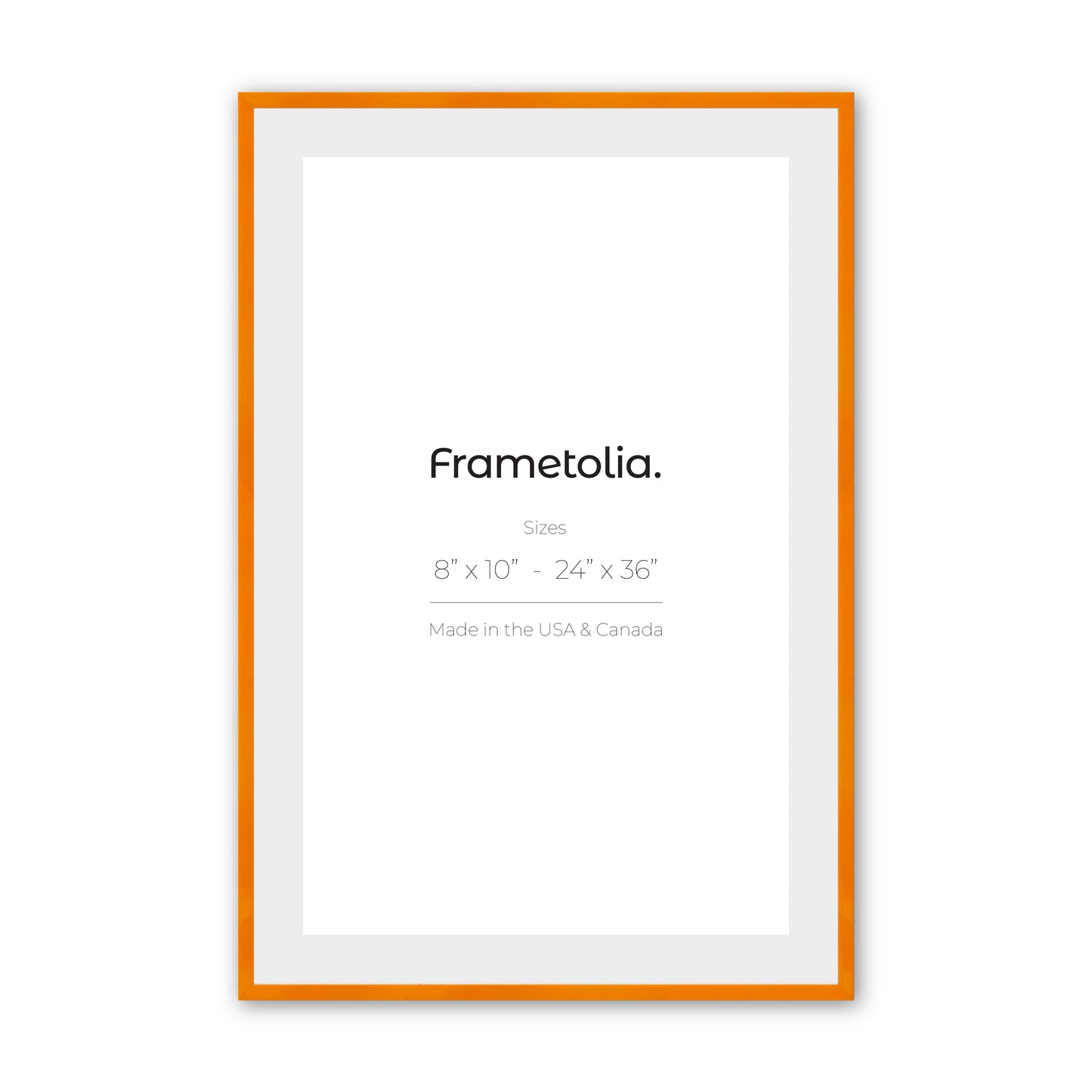 Orange Marmalade Narrow Width Wall Frame
