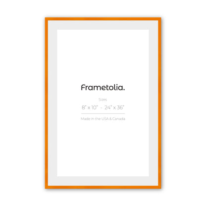 Orange Marmalade Narrow Width Wall Frame