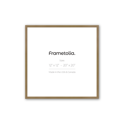 Brushed Gold Narrow Width Wall Frame