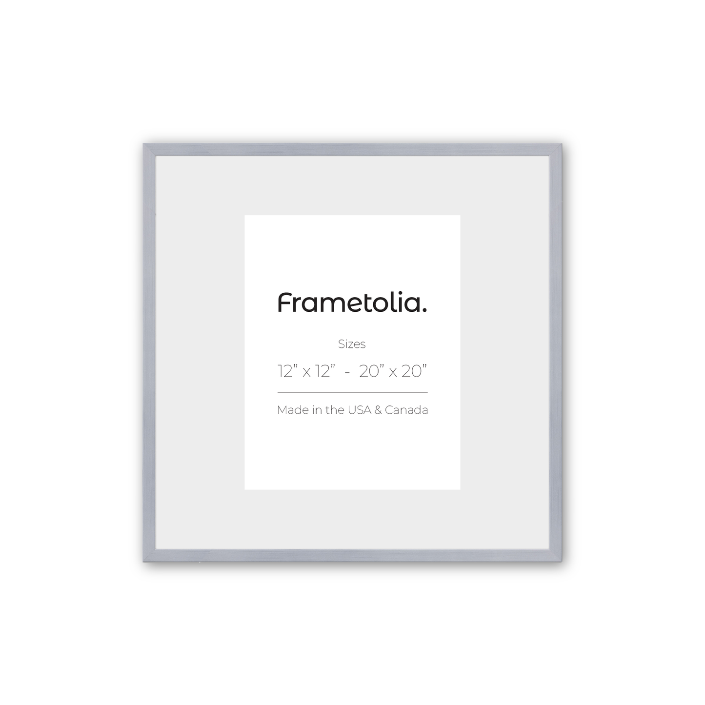 Polished Chrome Narrow Width Wall Frame