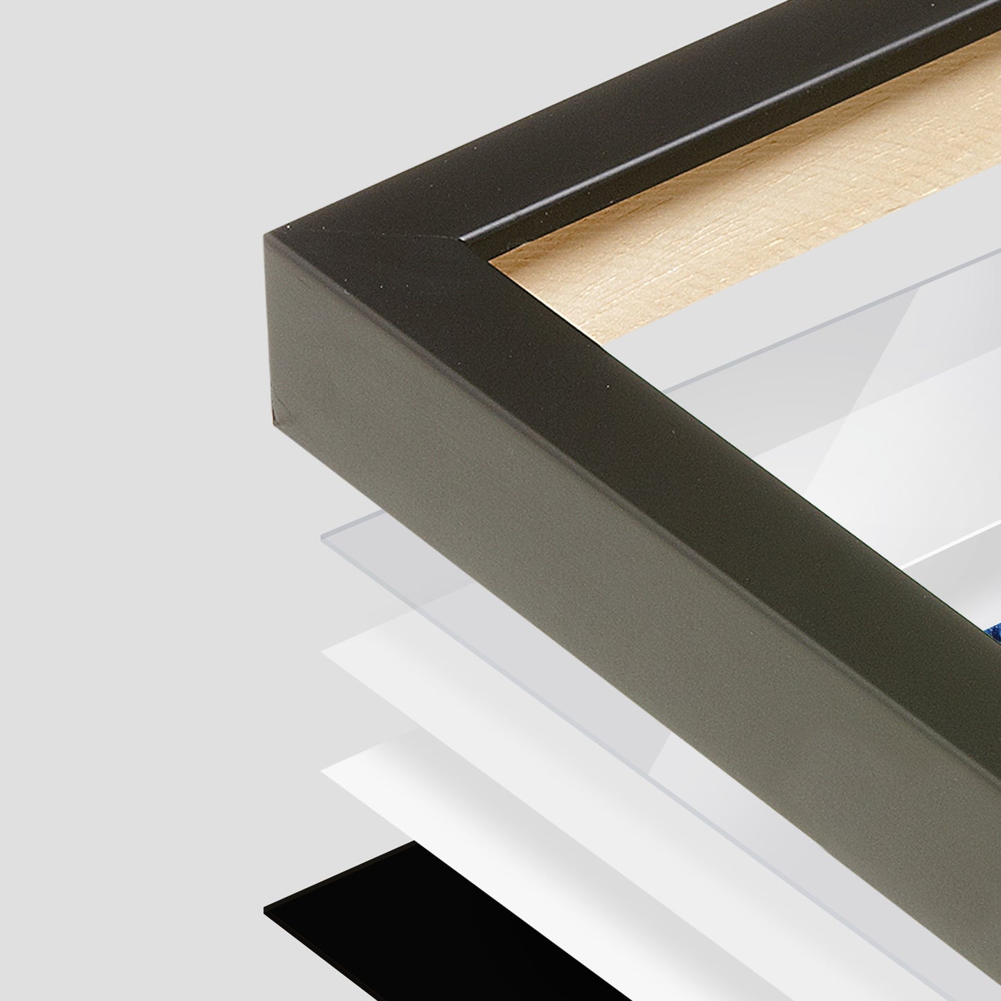 Satin Black Manhattan Wall Frame