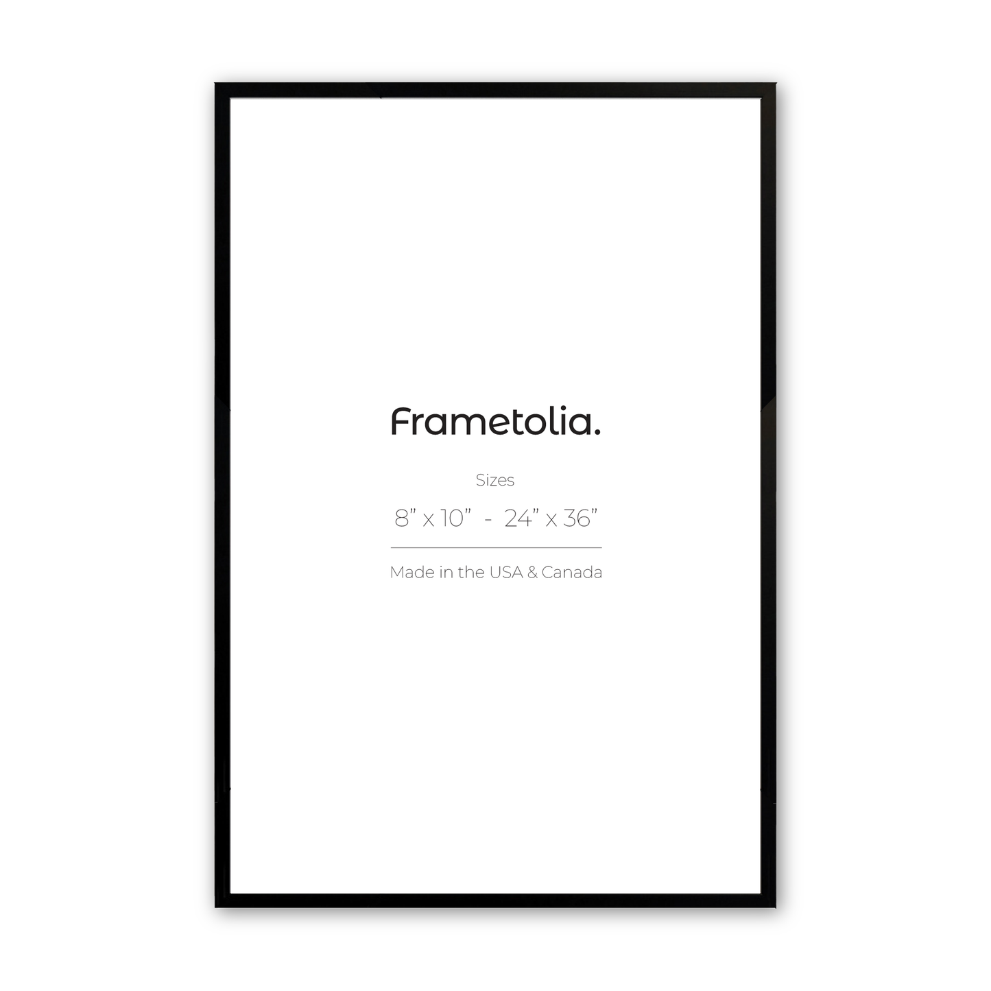 Satin Black Manhattan Wall Frame