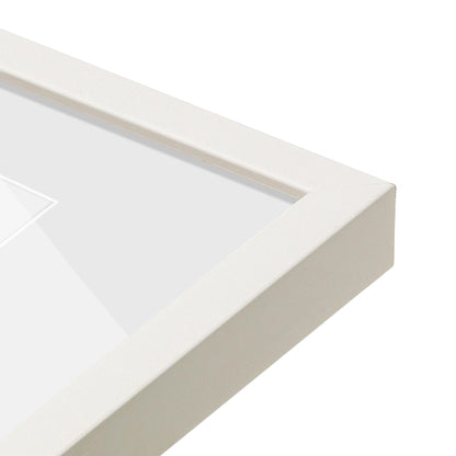 corner of the Opaque White Manhattan Wall Frame