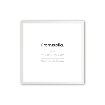 Opaque White Narrow Width Modern Wall Frame