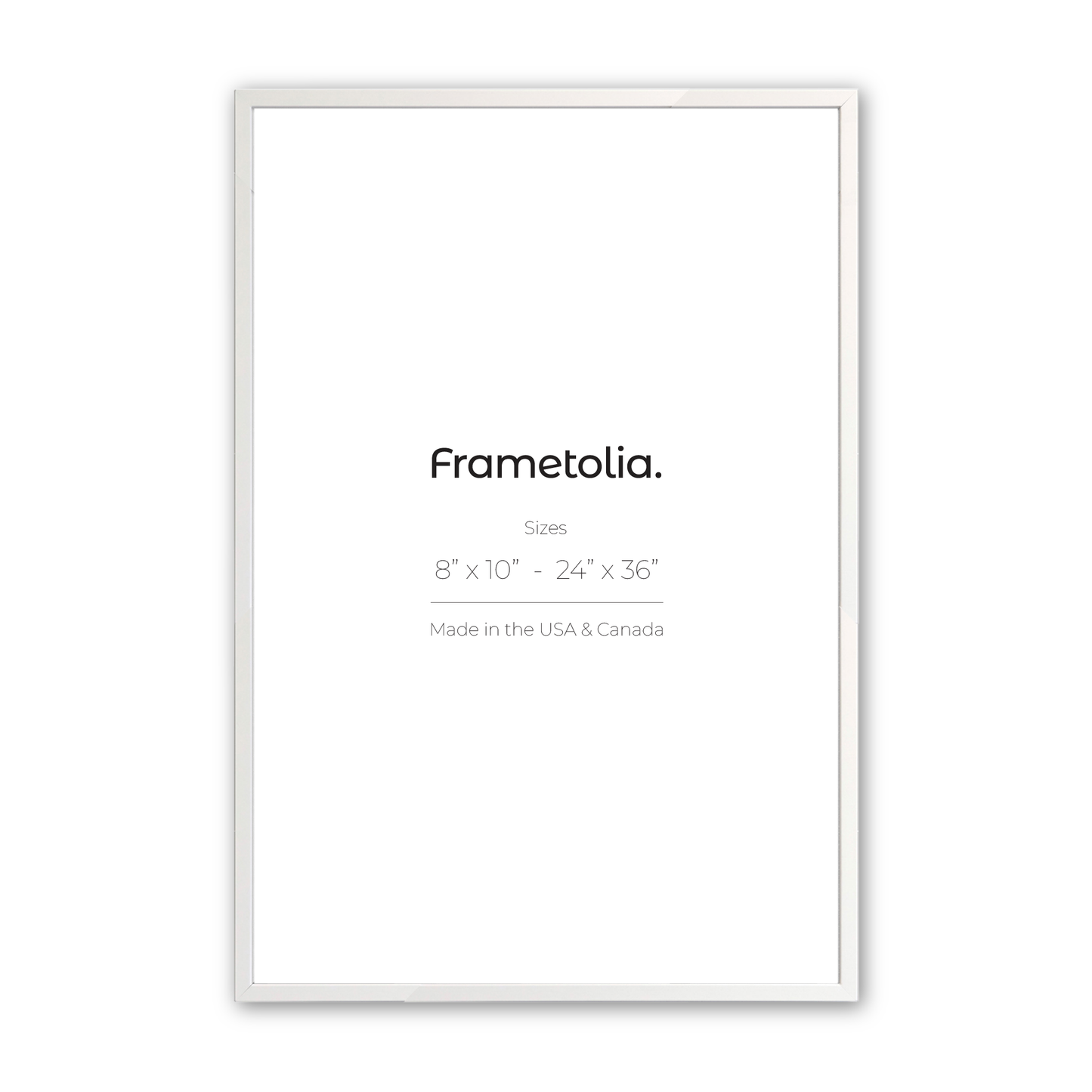 Opaque White Manhattan Modern Wall Frame