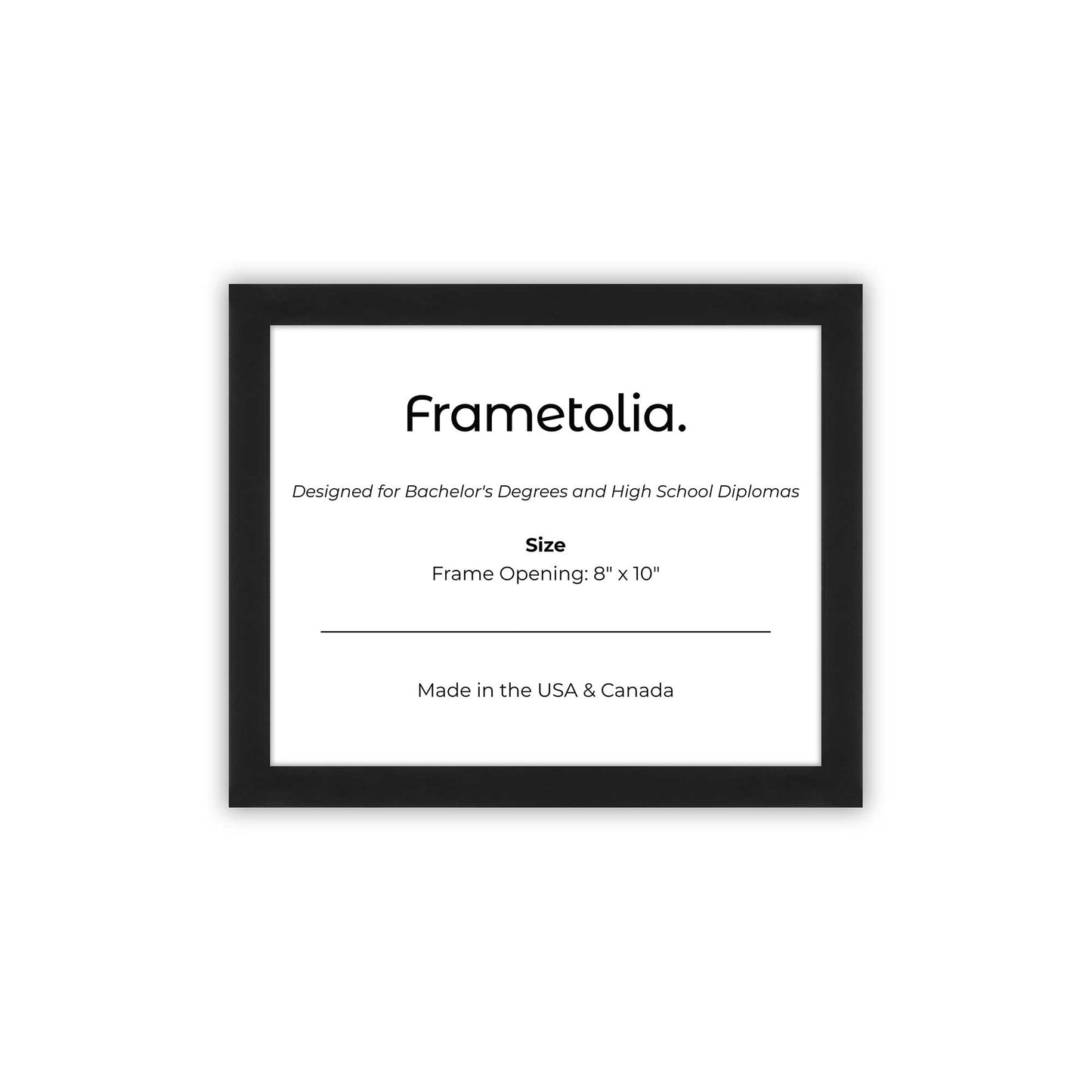 8" x 10" Espresso Manhattan Diploma Frame - No Mat