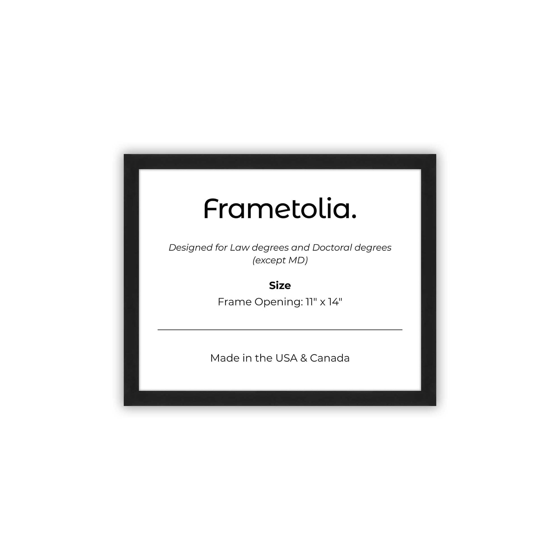 11" x 14" Espresso Manhattan  Diploma Frame - No Mat