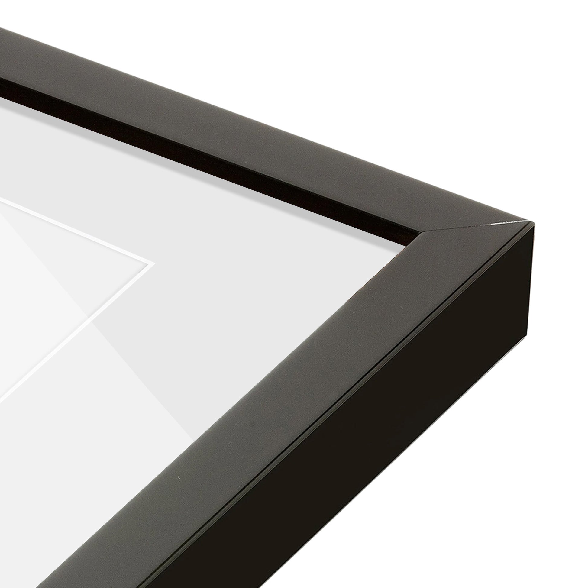 corner of the Espresso Manhattan Wall Frame