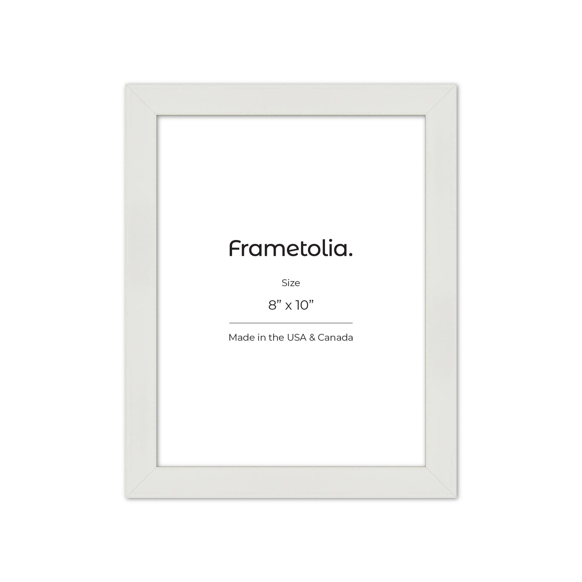 8" x 10" White Lacquer Manhattan Wall Frame