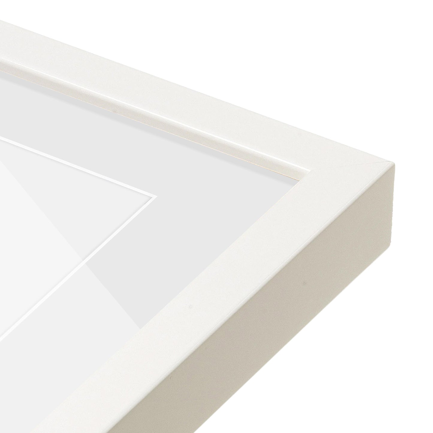corner of the White Lacquer Manhattan Wall Frame