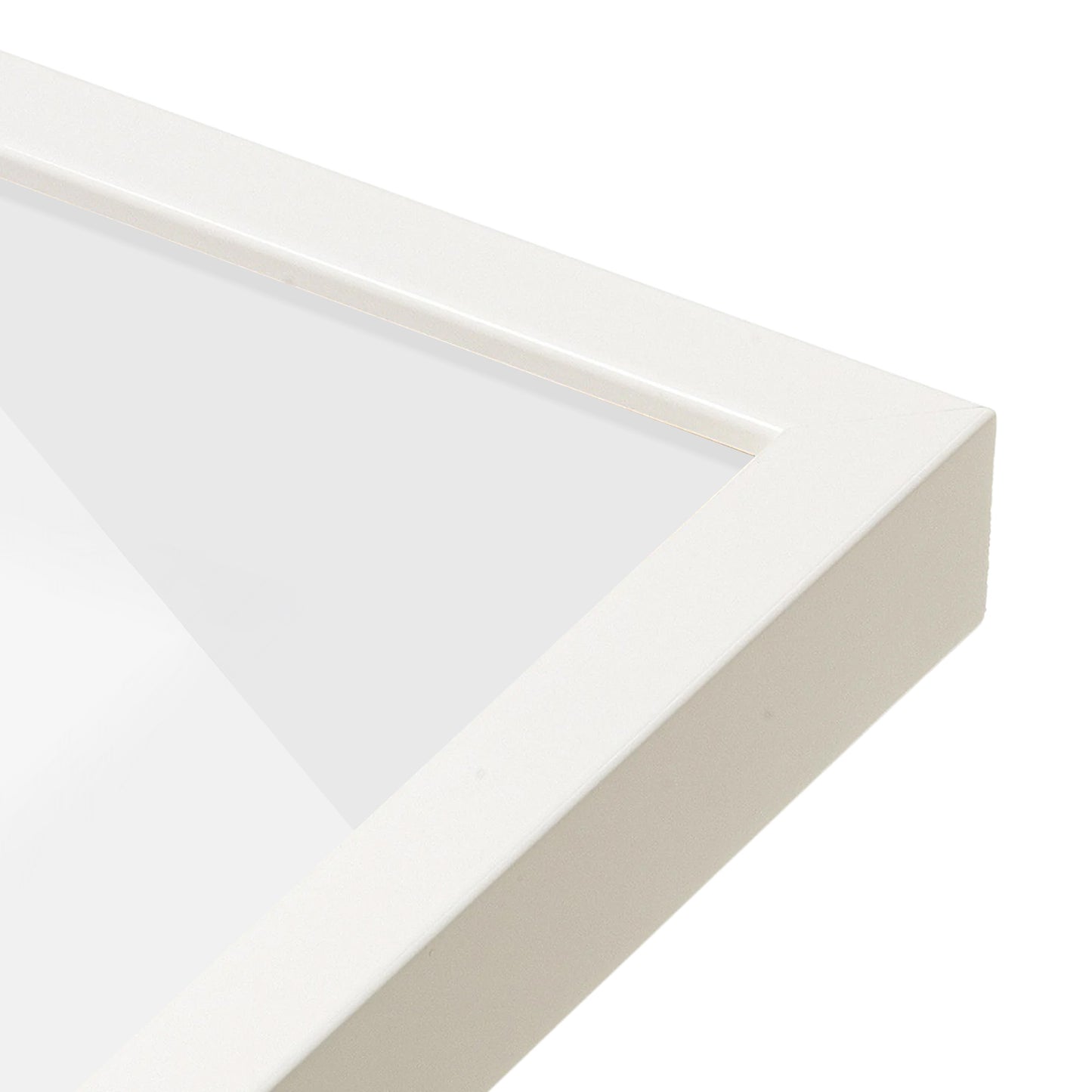 corner of the White Lacquer Manhattan Wall Frame