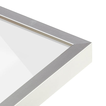 corner of the Titanium Silver Manhattan Wall Frame