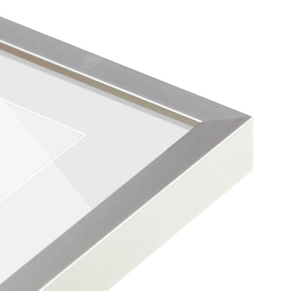 corner of the Titanium Silver Manhattan Wall Frame