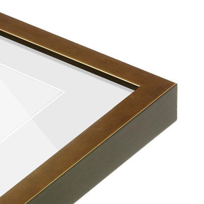 corner of the Pale Gold Manhattan Wall Frame
