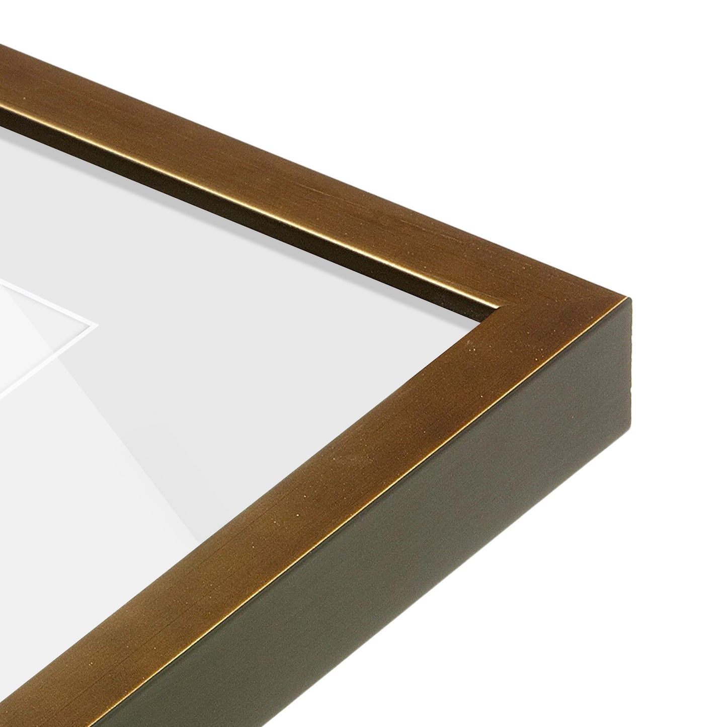 corner of the Pale Gold Manhattan Wall Frame
