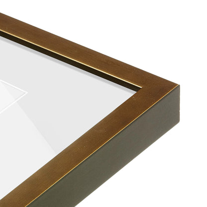 corner of the Pale Gold Manhattan Wall Frame