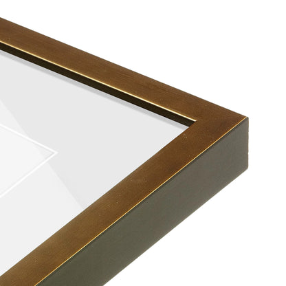 corner of the Pale Gold Manhattan Wall Frame