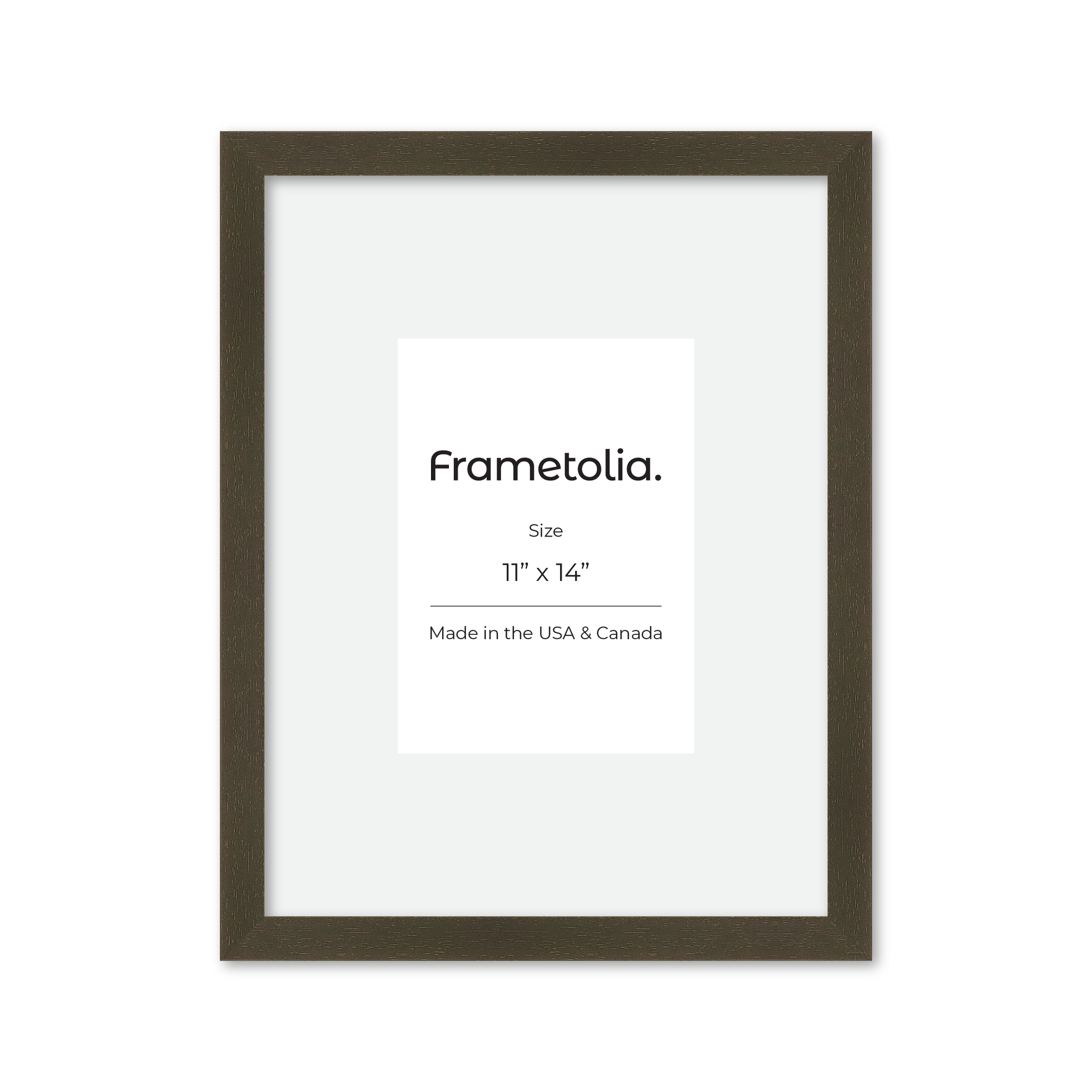 11" x 14" Brown Manhattan Wall Frame