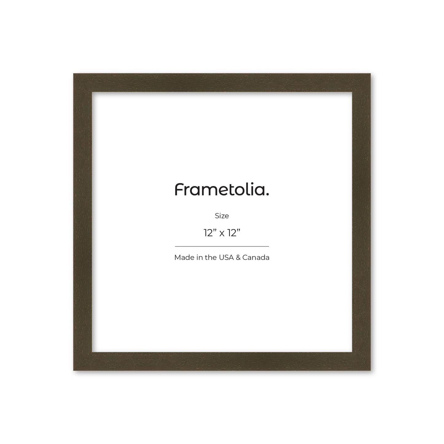 12" x 12" Brown Manhattan Wall Frame