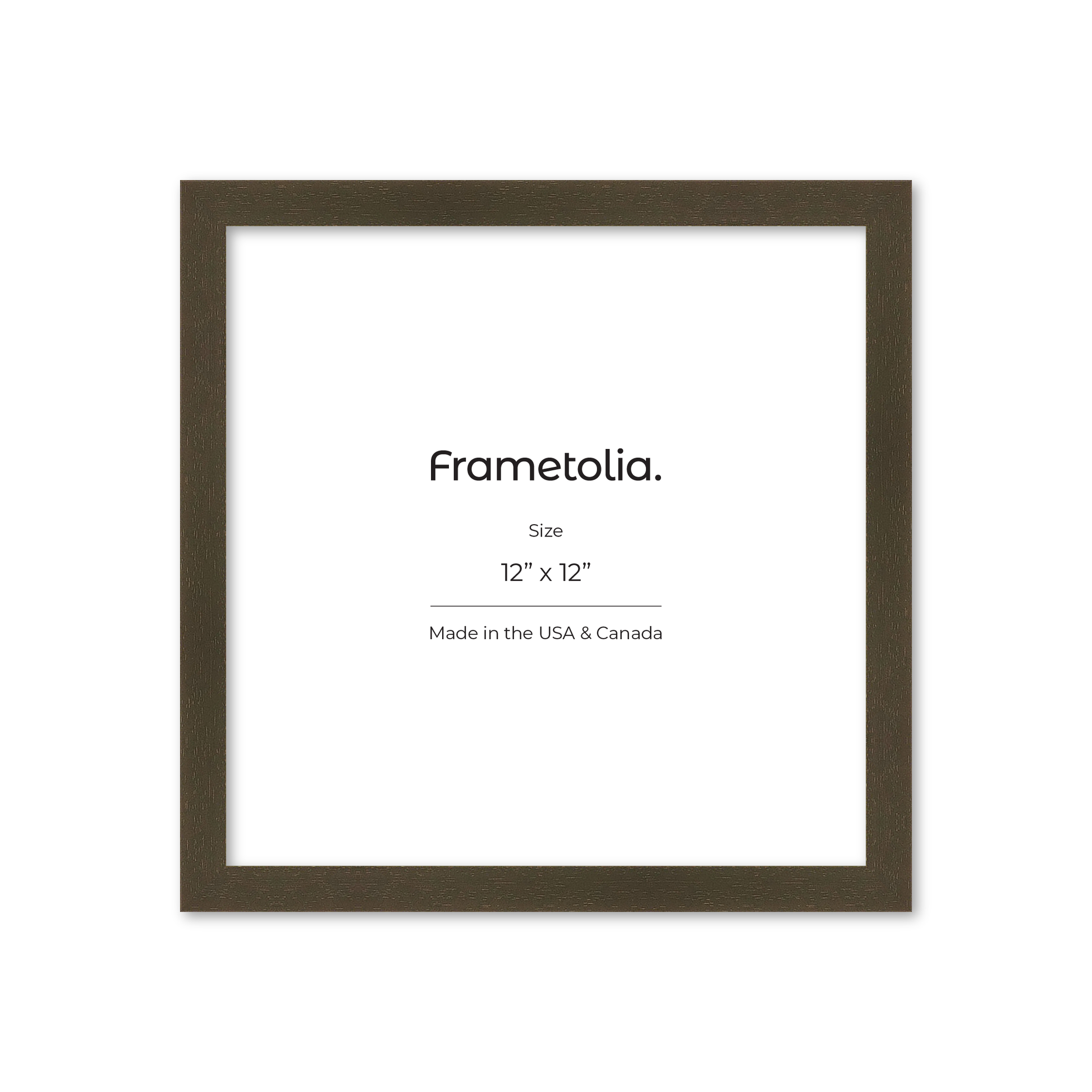 12" x 12" Brown Manhattan Wall Frame