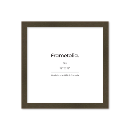 12" x 12" Brown Manhattan Wall Frame