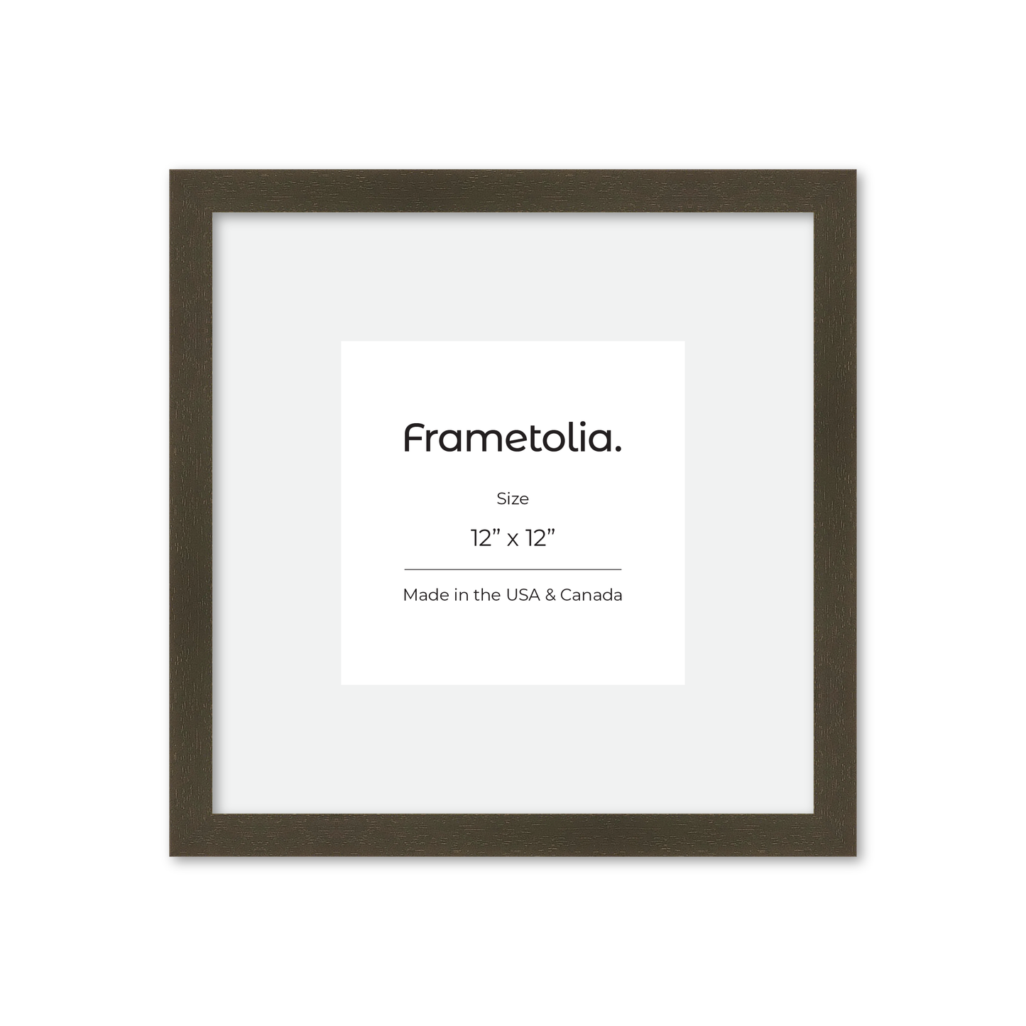 12" x 12" Brown Manhattan Wall Frame