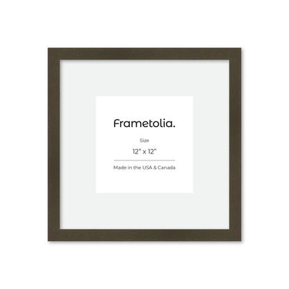 12" x 12" Brown Manhattan Wall Frame
