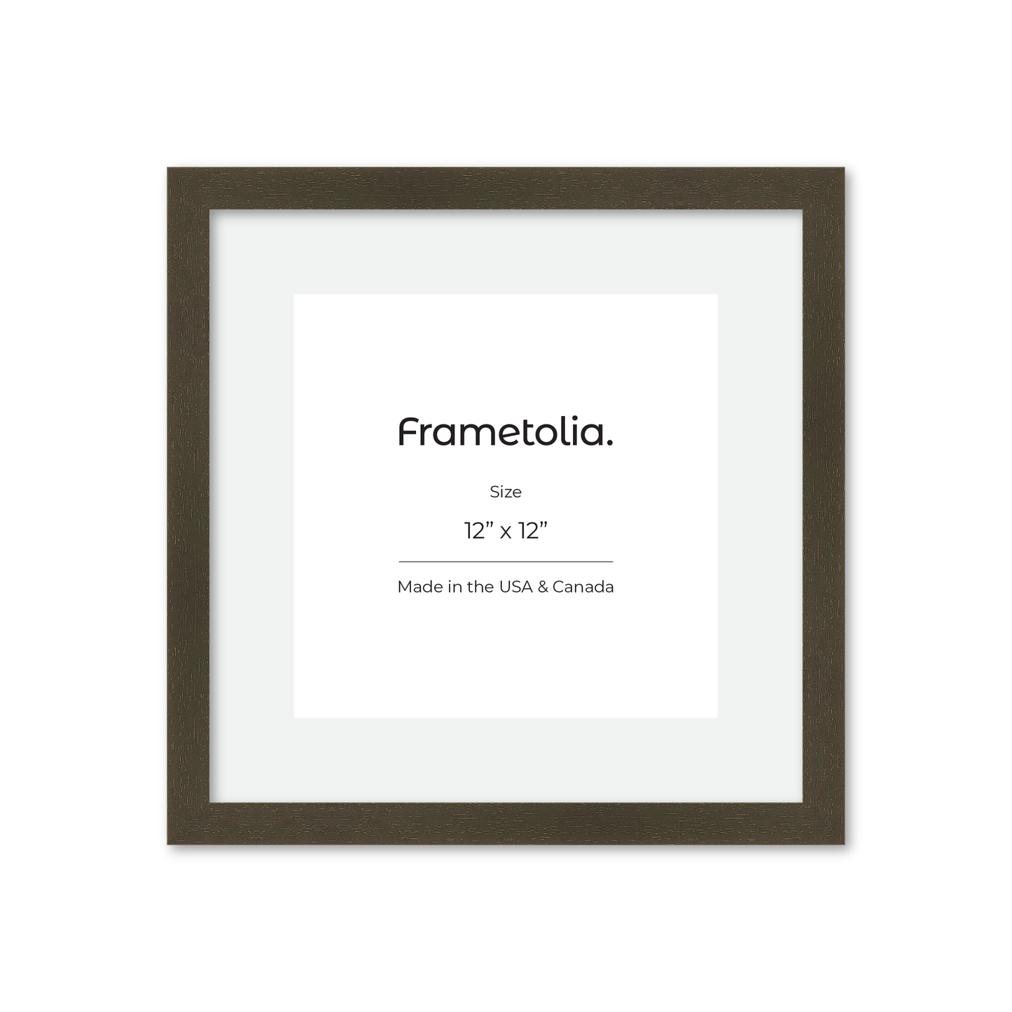 12" x 12" Brown Manhattan Wall Frame