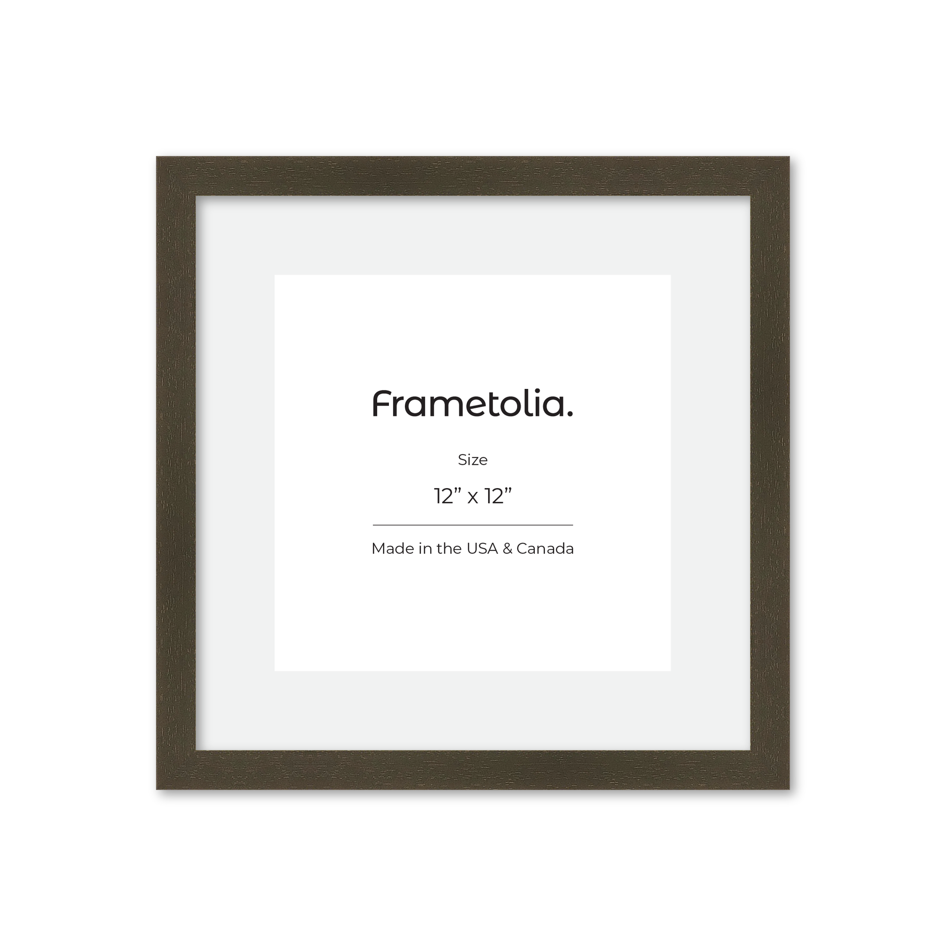 12" x 12" Brown Manhattan Wall Frame
